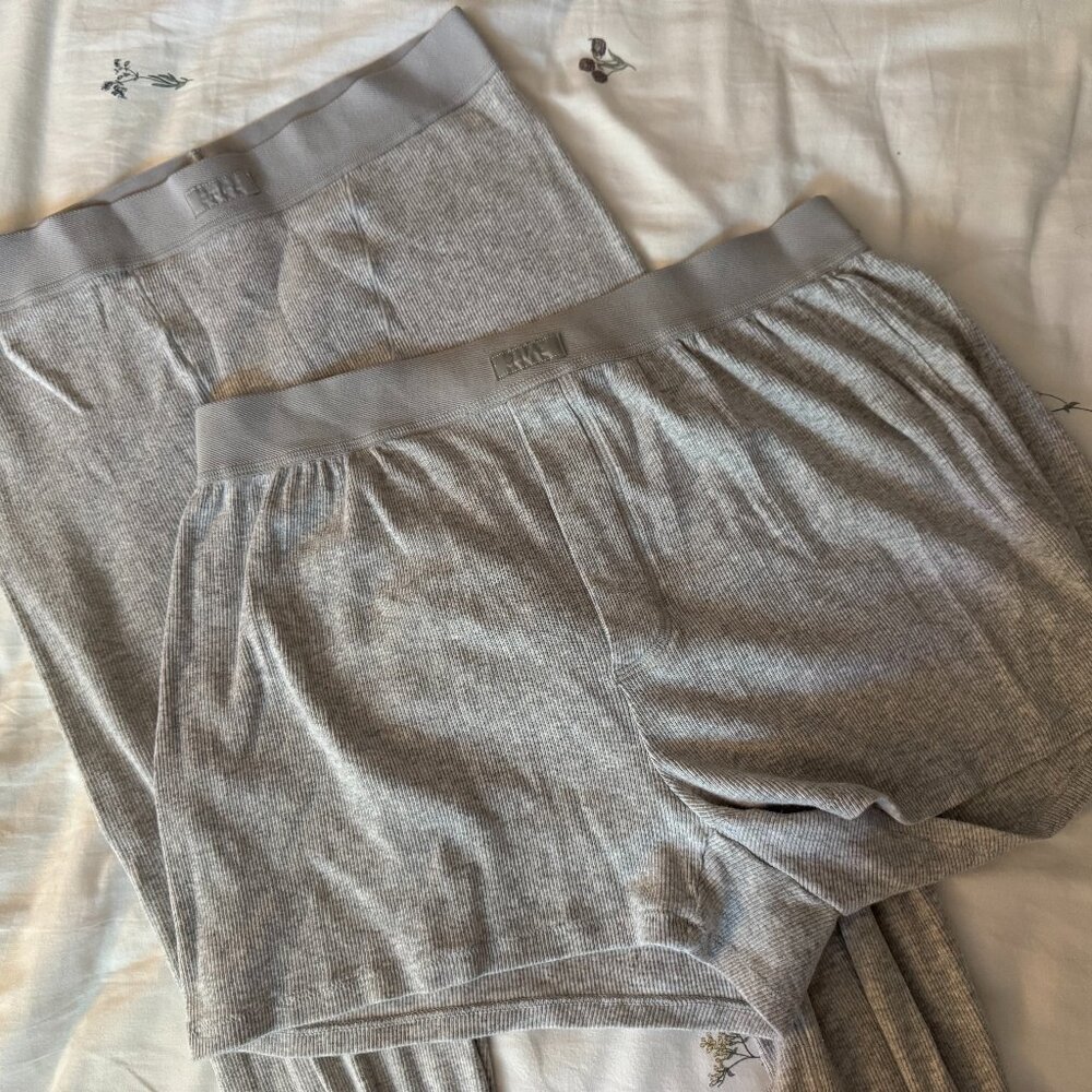 SKIMS Cotton Rib Bundle - Legging & Boxer